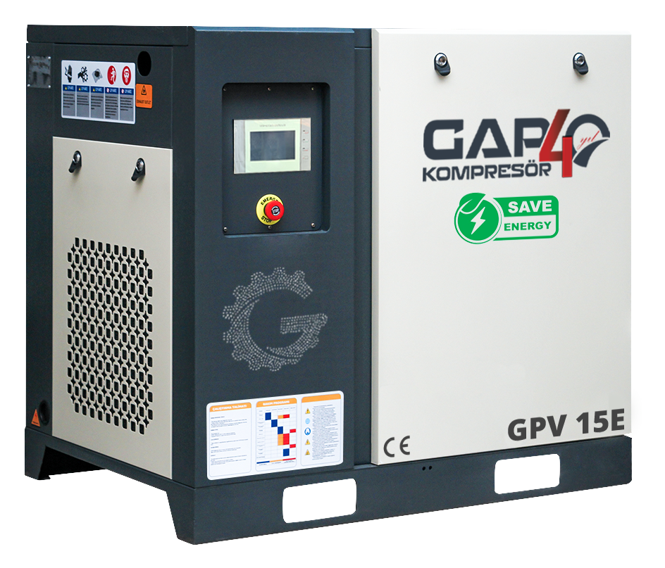 15 Hp İnvertörlü Vidalı Hava Kompresörü